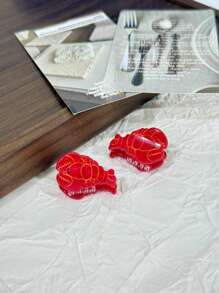 2pcs/3pcs Cute Acrylic Ocean Elements Crab, Starfish, Fish Hair Clips For Women, Suitable For Bangs, Side Hairstyles, Princess Hairstyles, Adorable Street Style Hair Accessories Women Claw Clip Autumn Accessories Fall Winter For Vacation Outfits Woman