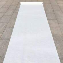 1 pieza Alfombra blanca de boda, alfombra roja, alfombra roja desechable para matrimonio, alfombra comercial para escenario, entrada de tienda, pasillo, decoración de fiesta de cumpleaños y vacaciones