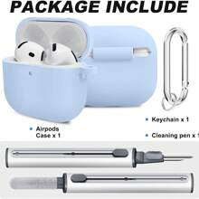 Buy 1 Get 1 Free Cleaner Kit,For Airpods 4th Case Cover, Soft Silicone Case With Cleaner Kit, Keychain, Full Protection For Men And Women, Compatible With Airpods Pro 2 Case Generation,Ideal Gift For Couples