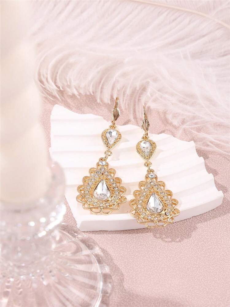 1 chiếc vòng cổ áo len tua rua dài đính đá thời trang dành cho nữ, thích hợp cho đám cưới, tiệc tùng, sự kiện - phong cách 1 - Xem 6