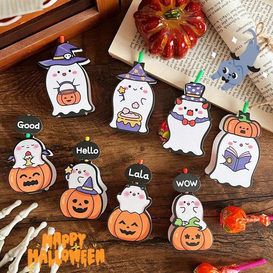 15pcs halloween candy wrappers motivational blessing greeting cards