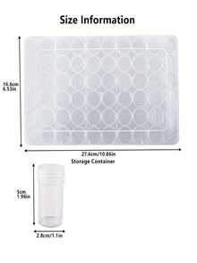 60 Bottle Diamond Painting Storage Box, Circular Diamond Painting Classification Label, Diamond Art Storage, Diamond Painting Tool Set, Jewelry Bead Storage, Suitable For Embroidery Accessories, Bead Diamond Painting Beads, Nail Art, Handicraft Supplies