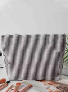 1Pc Fashion Stripe Makeup Bag Waterproof Stripe Cosmetic Bag Women'S Cosmetic Bag Portable Canvas Travel Toiletries Storage Bags Makeup Case Clutch Purse Handbags Small Bag Storage Makeup Case,Candy Colored Handbag,Travelling Bags For Ladies,Sanitary Napkin Bag,Pencil Case Daily Big Large Capacity Makeup Brushes Travel Toiletry Bag - Multicolor - View 17