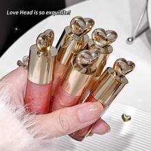 1 件保湿闪亮闪亮唇彩，心形冰淇淋唇彩，光泽唇妆，多功能日常唇部化妆品 - 彩色 - 查看 9