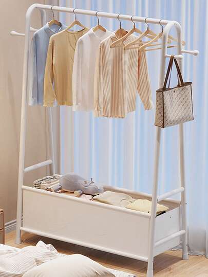 1 stuk draagbare kastorganizer, multifunctioneel kledingrek, schoenenrek, opbergrek, verplaatsbare slaapkamerkast, eenvoudig te monteren, geschikt voor woonkamer, hal, slaapkamer, studeerkamer, kantoor, vakantiecadeau, Valentijnsdagcadeau, kindercadeau