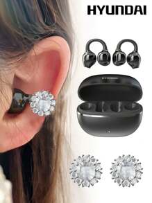 Multicolor + Silver Round Petal Earrings