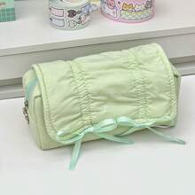 1个时尚芭蕾舞蝴蝶结造型抽拉式铅笔盒，大容量桌面翻盖铅笔盒，适合收纳钢笔、橡皮、铅笔、马克笔等各种文具，侧面还可放置水瓶。适用于学校、辅导班、办公室、中小学生、男生女生、上班族，也可作为返校礼物。 - 彩色 - 查看 11