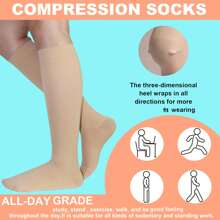 1 双男女通用压缩袜，舒适材质及踝高筒，休闲肤色女袜，日常黑色短款压缩男袜，适合运动、瑜伽、足球、跑步、旅行、工作、腿部和膝盖支撑，Y2K