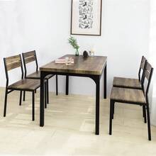SoBuy Set Of 4 Dining Room Stools, Kitchen, Restaurant FST72-Nx4 - Brown - View 8