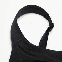 Adidas 女士高强度交叉训练运动内衣 HF8999 - 黑色 - 查看 3