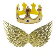 Rainbow Wings, Butterfly Wings, Crown Set For Halloween, Christmas, Cosplay, Angel, Fairy Wings, Party, Ball Performance Accessories, Colorful Angel Wings, Birthday Party, Unicorn Wings - Multicolor - View 14