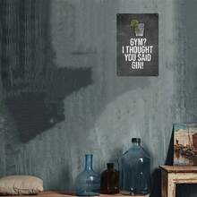 1 szt. Metalowy znak w stylu vintage, zabawny plakat z metalu, wielozadaniowa dekoracja z metalu z nadrukiem 2D, z wywierconymi otworami do łatwego zawieszenia, wystrój pokoju, wystrój domu, wystrój kuchni, wystrój biura, wystrój ogrodu, wystrój na zewnątrz, wystrój sypialni, wystrój salonu, wystrój kawiarni, wystrój restauracji, wystrój garażu, wystrój baru