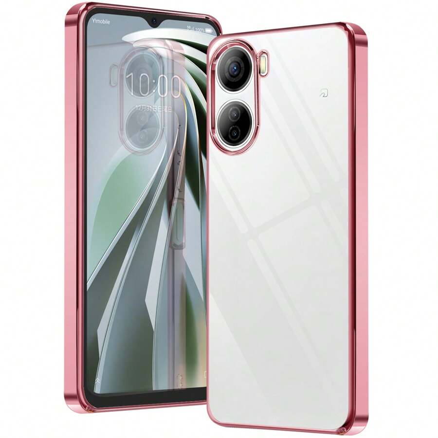 ZTE Libero 5G IV Case Clear Nubia Ivy A302ZT Libero 5g IV Smartphone Case Z6561J Cover Shockproof Transparent Soft (Rose Gold)