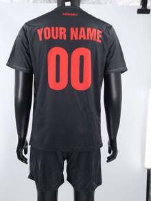 Camiseta de fútbol personalizada del Bayer Leverkusen con gráficos personales, logotipo, nombre y número, unisex, transpirable y de secado rápido, adecuada para entrenamiento de bádminton, voleibol y fútbol - Multicolor - Ver 5