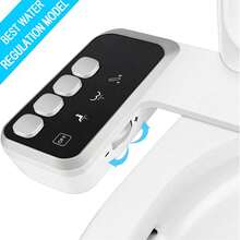 专用于马桶的智能马桶盖，非电动双喷嘴智能马桶盖，自清洁可调节水压，适用于前后清洁，最佳水压调节，浴室配件，浴室工具 - 銀白色 - 查看 18