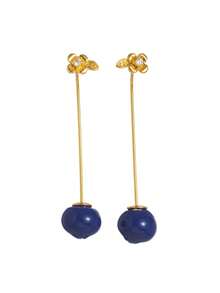 1 对精致、可爱、甜美的水果风格橄榄橙胡萝卜柠檬桃吊坠高品质女士耳环，镀 18K 金，适合送给妻子、母亲和女朋友的日常佩戴。