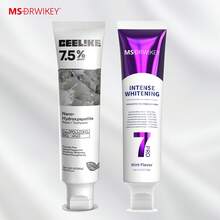 Ceelike Pasta dental con nanohidroxiapatita MSDRWIKEY, remineraliza eficazmente, set de probióticos, cuidado bucal, esencial para la familia - Gris+Morado - Ver 3