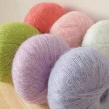 1pc 25g Mohair, Wool Thread, Fine Hand Woven Thread, Scarf Thread, Shawl Yarn, Hook Bag And Clothing And Veil