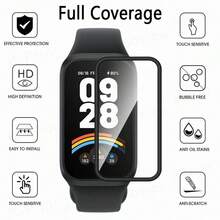 OUKNOEO 2 miếng dán màn hình đồng hồ thông minh trong suốt, bóng, mềm, phủ toàn bộ, tương thích với Watch Mi Band 10 9 8 7 Pro 6 5 Series, chống vân tay, lắp đặt không có bong bóng, chống trầy xước, bảo vệ màn hình thiết yếu, dùng cho kính chắn gió hàng ngày, văn phòng, gia đình, miếng dán bảo vệ màn hình đồng hồ, phụ kiện đồng hồ, chống nước, chống sốc, chống rơi, chống rơi - 2 chiếc - Xem 4