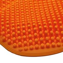 Silicone Seat Cushion, Cooling Seat Cushion (Super Large & Thick), Breathable Honeycomb Design Absorbs Pressure Points Seat Cushion, Gel Cushion For Office Chair, Home Car Seat Cushion For Wheelchair - 橘色 - 查看 2