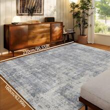 1 块奢华摩洛哥简约设计地毯，复古做旧柔软毛茸茸条纹地毯，适合户外、入口、客厅、卧室，可机洗，四季大尺寸垫子，家居装饰