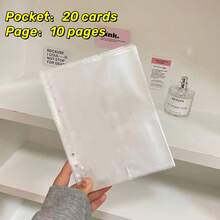 10pcs A5 Size Transparent Refill Pages, Durable PP Material, Suitable For Office Supplies, Business Cards And Photo Albums,For School Supplies,Back To School - As Shown In the Figure - View 11