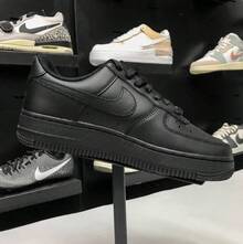 Nike Giày thể thao đế xuồng cổ điển đa năng Air Force 1 '07 dành cho nữ - màu đen - Xem 10