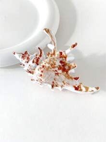 1 件女士贝壳发夹，海滩度假风格，发夹，高端 2025 新款时尚发饰发饰秋季配饰秋冬发夹 - 彩色 - 查看 3