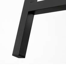 Taburete de Bar, Taburete Alto, Juego de 2, Industrial, para Cocina, Comedor, Sala de Estar, Marrón Rústico y Negro - Marrón - Ver 5
