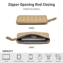 VALUEWIN 舒适蓬松笔记本电脑保护套，适用于 11、13.3、14、15.6 和 16 英寸笔记本电脑，绗缝蓬松笔记本电脑便携包，枕套式设计，兼容 MacBook Air M4 2025 M3 M2 M1、Pro M4 Pro/Max，卡其色 - 彩色 - 查看 6