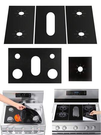 1pc/3pcs Gas Stove Protector,Gas Stove Gasket, Heat-Resistant Gas Top Lining,Oil Resistant Gas Stove Lining, Stove Burner Cover, Kitchen Supplies,Kitchen Accessories,Stove Protection Pad,Anti Scalding Gas Stove Pad,Gas Stove Oil And Dirt Protection Cover,Household Gas Stove Burner Liner,Reusable Stove Pad,Easy To Clean Surface Stains.