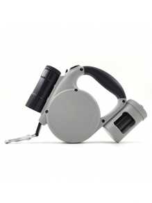 1 件便携式多功能伸缩狗自动牵引绳，中小型犬散步工具，不含电池，包含一卷便便袋，要开灯，您需要自行准备三节 AA 电池，宠物用品，宠物必备，宠物外出，宠物户外旅行，万圣节和圣诞节礼物