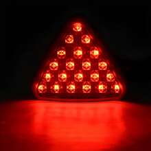 Luz Stop Led  Triangulo Trasera Auto Calavera Faro Lampara Auxiliar Tunning Tipo F 1 Triangulo Deportivo Vmingo Mexico - Rojo - Ver 6