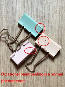 Clips para carpetas, pinzas de papel surtido en 6 tamaños: Extra grande, Grande, Mediano, Pequeño, Extra pequeño y Micro, paquete de 100 unidades (Negro), para satisfacer sus diferentes necesidades de uso - Multicolor - Ver 11