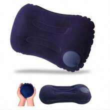 Almohada/cojín inflable multifuncional con inflado manual, adecuado para viajes, uso doméstico y camping - Multicolor - Ver 13