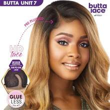 DSensationnel Butta Lace Wigs Unit 7 Extra Wide 5 Inch Deep Parting Synthetic Preplucked Hairline L Lacefront 1 JETBLACK 7001 - 1JetBlack - View 2