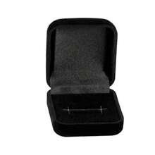 10 Velvet Ring Box Cases - High Quality - Red, Black, Blue And Gray - H-Cut And Metal Clasp - 查看 3