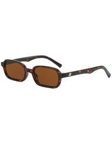 Fashion Rectangle Women's Eyeglasses Men's 90's Rectangle Eyeglasses Retro Small Frame Design Suitable For Use Clothing Accessories Casual Gifts - Multicolor - View 12