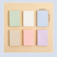 共5件，共500张。颜色随机。莫兰迪风格的便利贴。便携式学生马克笔书写笔记，自粘，易于粘贴，可用作记事本。它们是办公室、家居和学校的好帮手，也是办公配件。（注：B款（6本/600张）白色版和白色透明版（50张*2）将随机发货。） - 彩色 - 查看 8