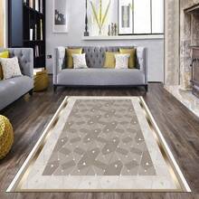 100% Polyester Rug | Multiple Sizes: 180x280, 160x230, 120x180, 100x300, 100x200, 80x300, 80x200, 80x150 Cm | Durable, Easy To Clean & Stylish Design |  Made In Turkey - Brown - View 1