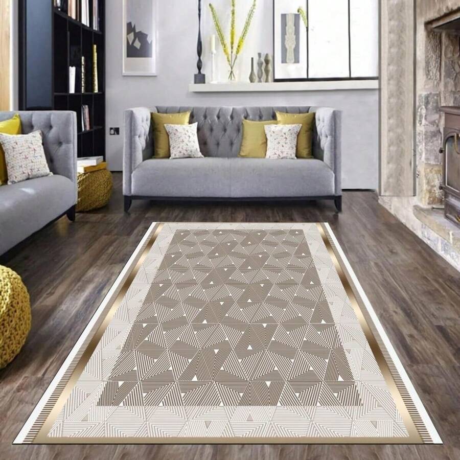 100% Polyester Rug | Multiple Sizes: 180x280, 160x230, 120x180, 100x300, 100x200, 80x300, 80x200, 80x150 Cm | Durable, Easy To Clean & Stylish Design |  Made In Turkey - Brown - View 1