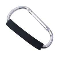 1 pezzo Grande Portachiavi Carabiner In Lega Di Alluminio, Fibbia A D A Forma Di Zaino Con Maniglia In Spugna Per Attività All'aria Aperta Come Alpinismo E Campeggio - nero - Visualizzare 10