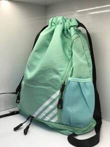 Large Capacity Multifunctional Sports Backpack Unisex Drawstring Waterproof Casual Backpack - 薄荷綠 - 查看 2