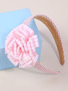 1 件女士格子面料花卉印花雪纺花朵宽头带，时尚甜美优雅百搭田园风格发饰，适合日常、派对、舞会、度假、发带、发箍、发饰 - 彩色 - 查看 18