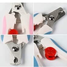 1pc Pet Nail Clippers, Stainless Steel Nail Trimmer For Dogs & Cats, Grooming & Cleaning Supplies (With Nail File)