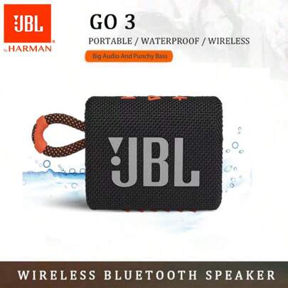JBL JBL Go 3 Portable Mini Bluetooth Speaker, Wireless Speaker, Original JBL Speaker For Home, Outdoor And Travel, Big Audio And Punchy Bass, IP67 Waterproof And Dustproof
