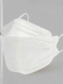 50 片鱼形设计，配有舒适可重复使用的耳挂，ASTM 1 液体屏障，成人透气防护可重复使用面罩，牢固贴合，时尚面部覆盖，耐用面罩 - 彩色 - 查看 15