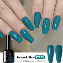 TARTU TARTU Esmalte de Gel para Unhas 8ml - 7 Cores Vibrantes, Remoção por Imersão, Cura por UV/LED, Vinho Roxo Borgonha Rosa Vermelho Vinho Rosa Roxo Azul Verde Branco Preto Azul Amarelo Verde, Cor Semitransparente, Gel Semipermanente para Manicure, Base, Primer, Para Uso Doméstico, Salão e Arte de Unhas, Presente para Mulheres