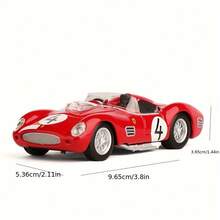 BURAGO 1:43 Scale 250 Testa Rossa-1959 Diecast Rally Racing Car Model, Alloy Toy Car Collection Gift