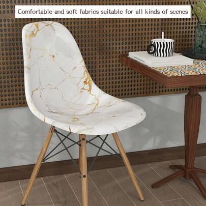 1 capa para cadeira curva elástica de seda com estampa de borboletas e flores, material agradável à pele para aproveitar o lazer ao ar livre, acrescenta charme à vida no jardim.